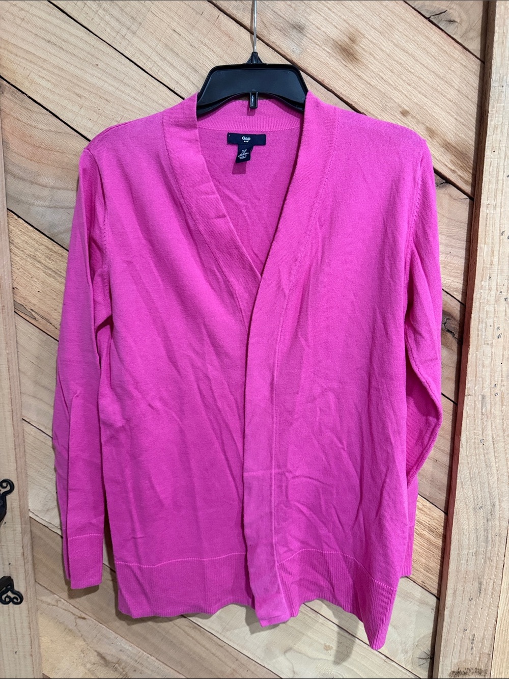 GAP Open-Front Cardigan Sweater - Hot Pink